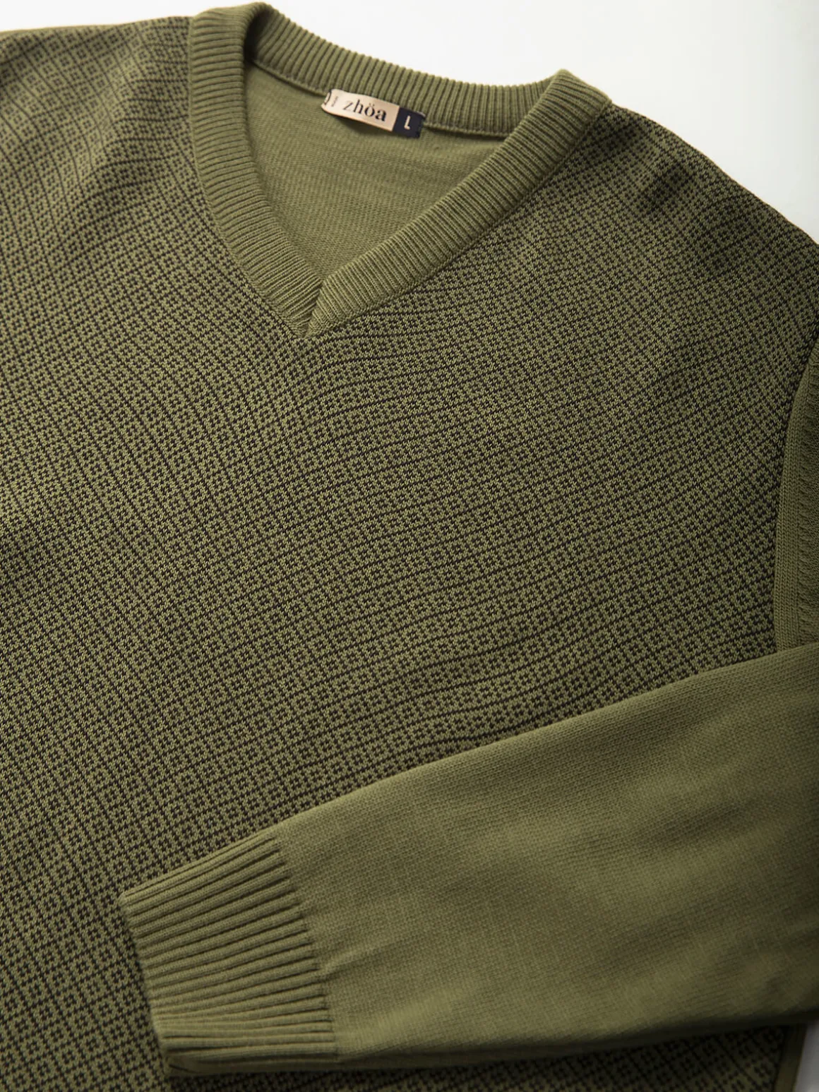 Camisola malha gola em V