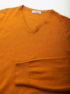 Camisola malha gola V