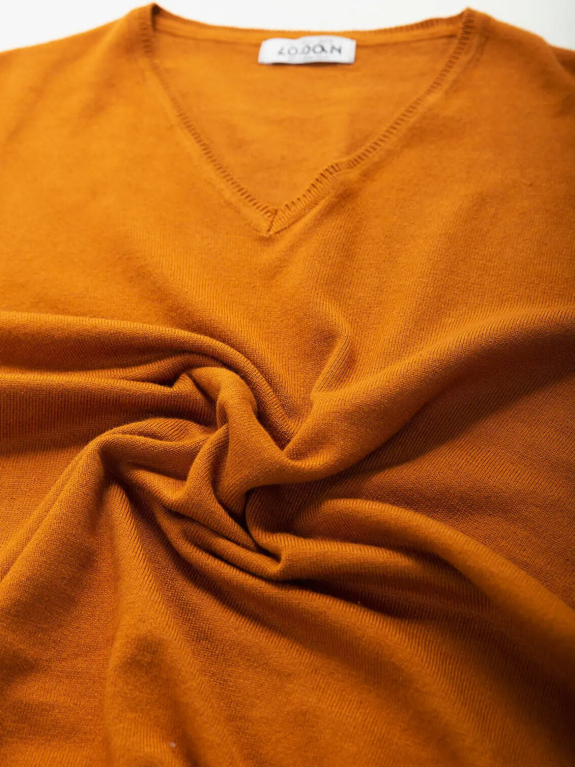 Camisola malha gola V