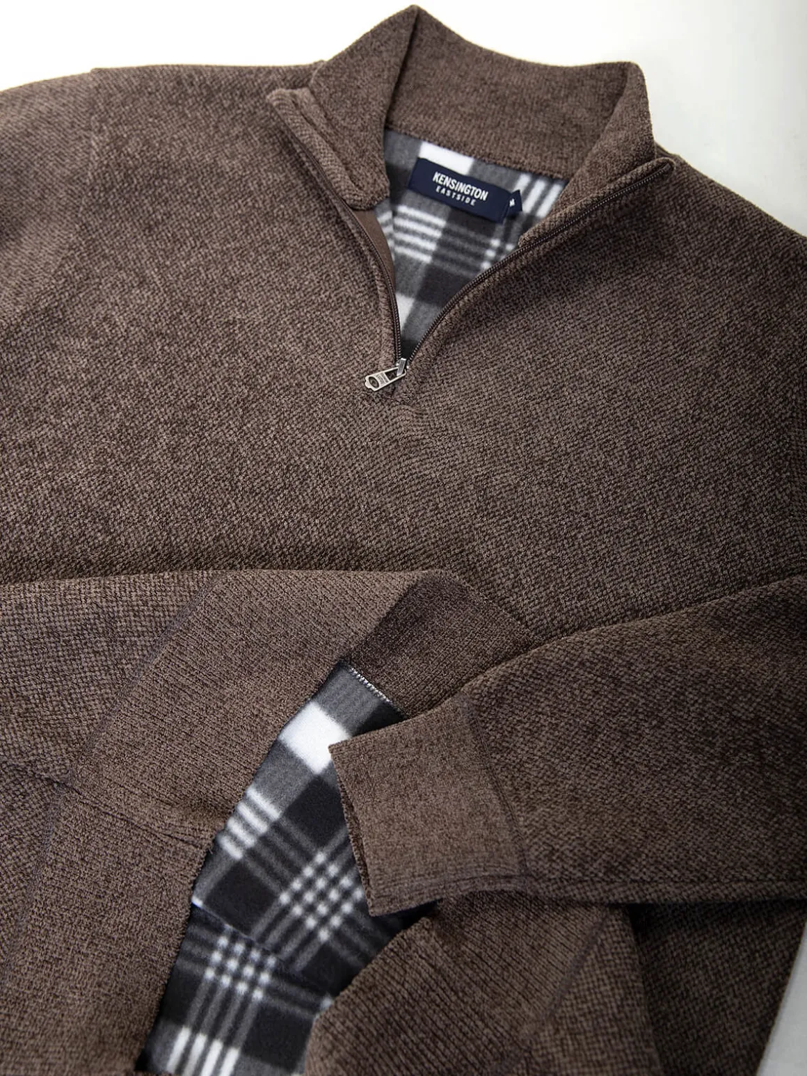 Camisola malha interior xadrez