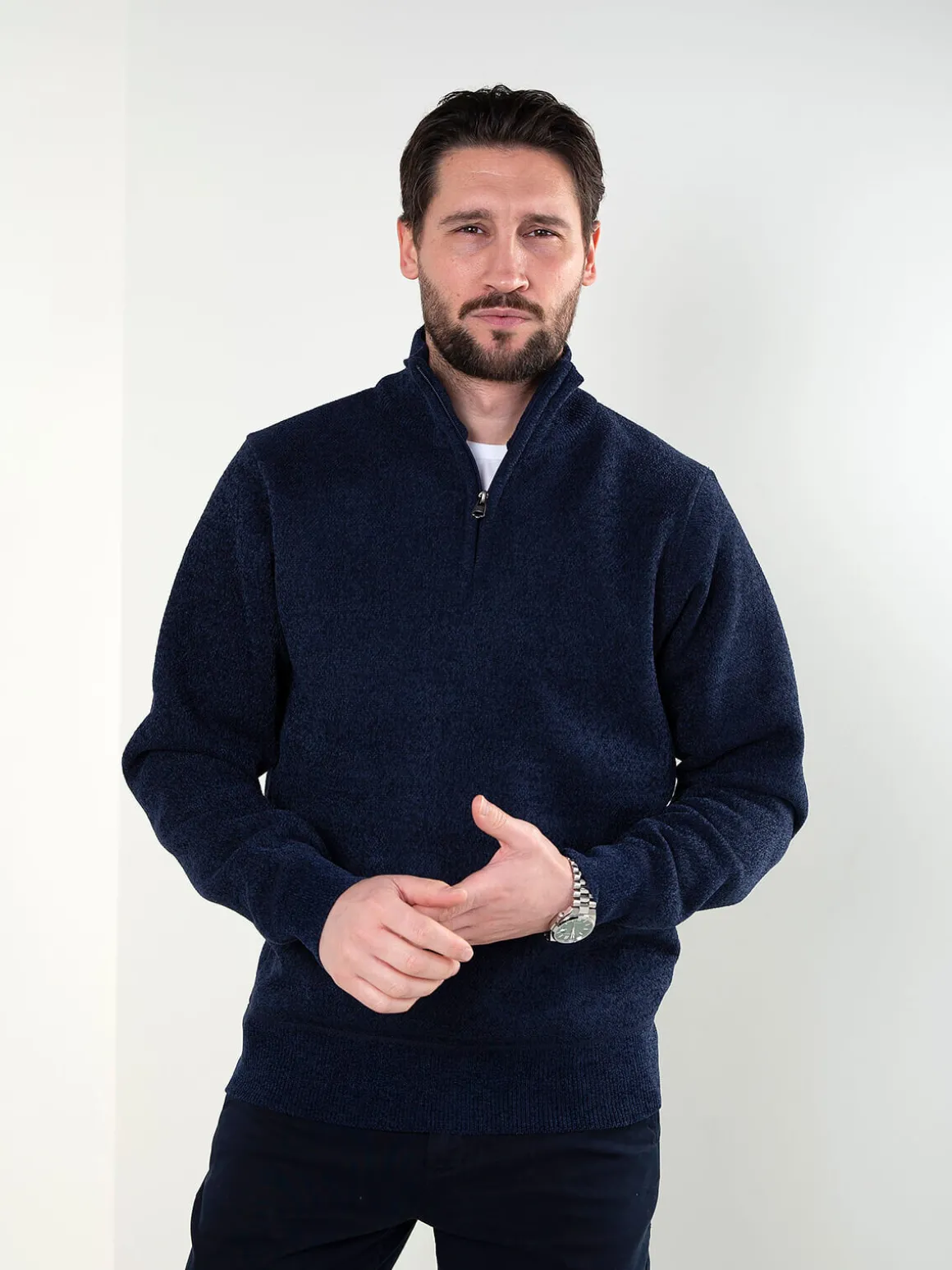 Camisola malha interior xadrez