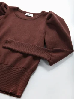 Camisola malha manga balão