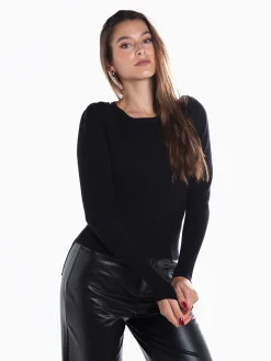 Camisola malha manga balão