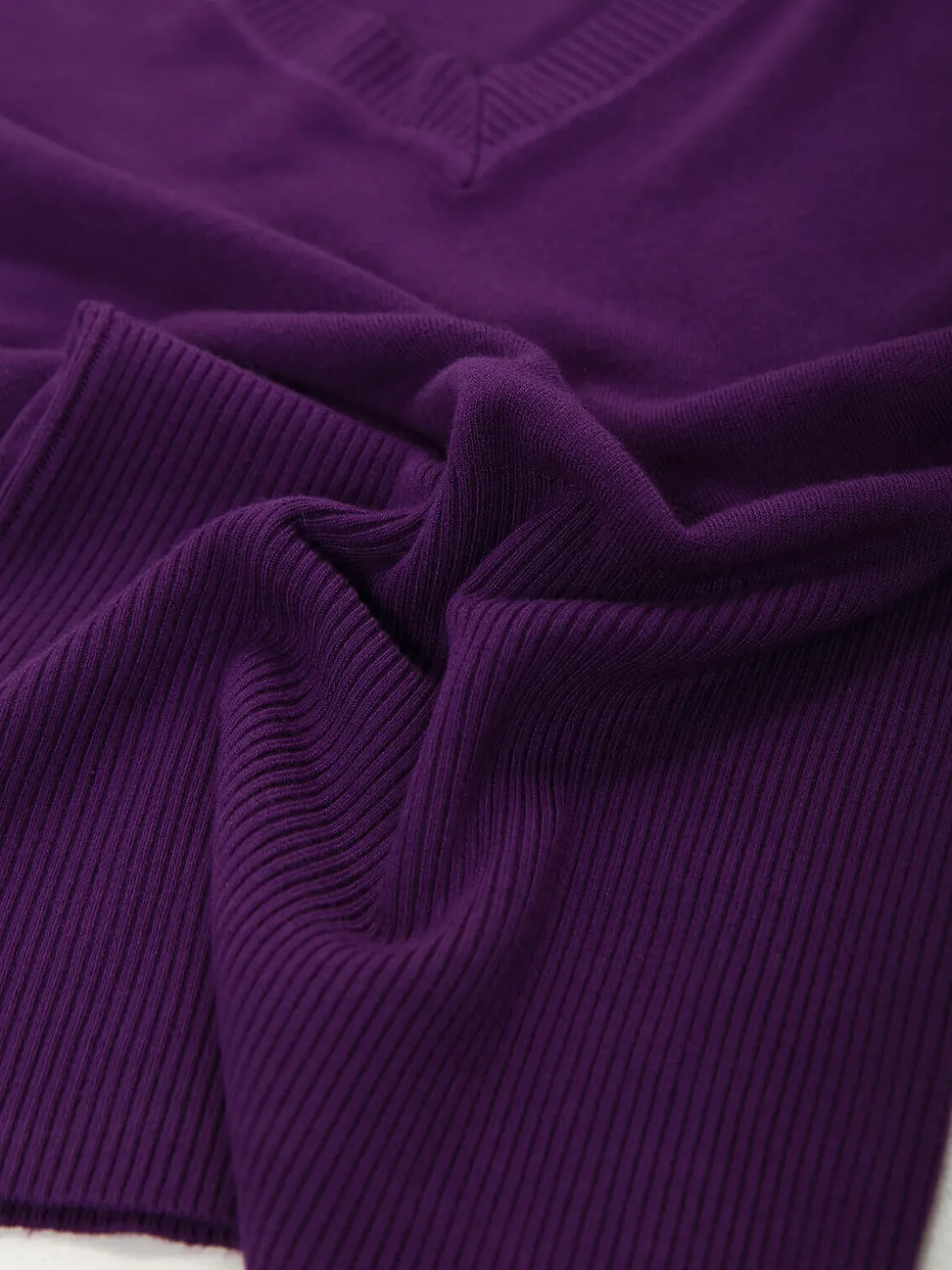 Camisola malha manga comprida v