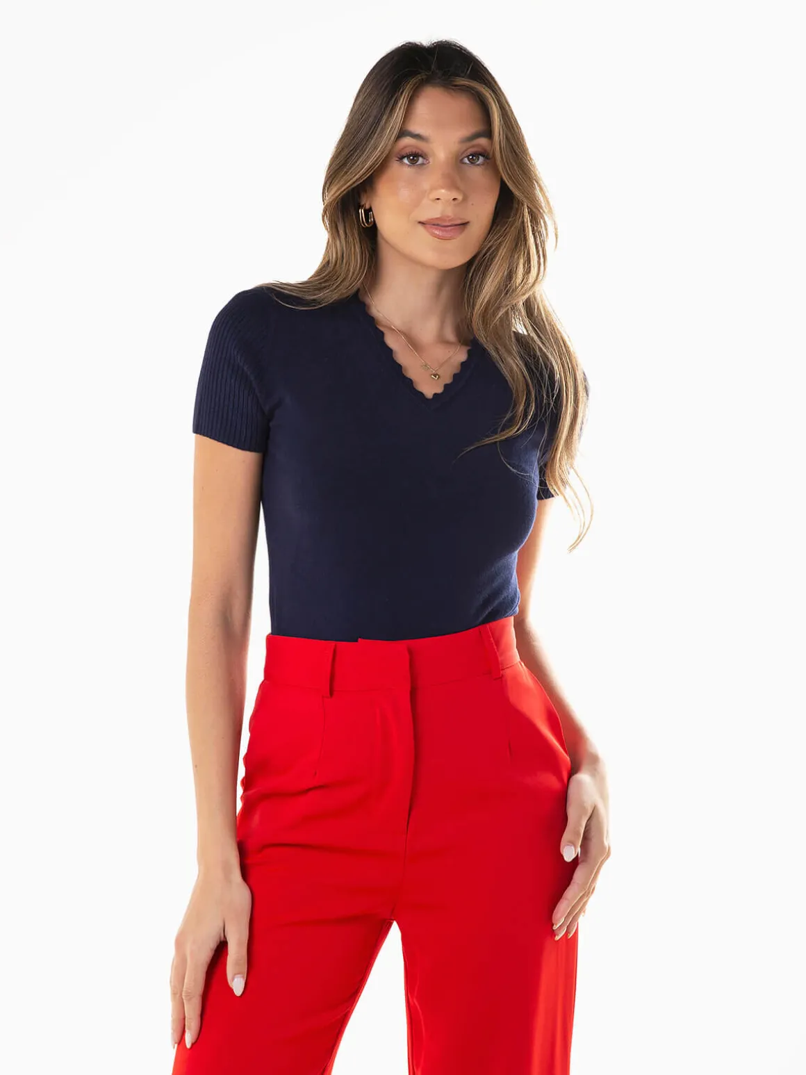 Camisola malha manga curta