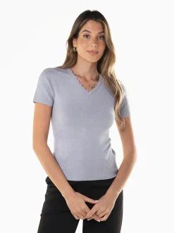 Camisola malha manga curta