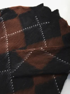 Camisola malha oversized com losangos