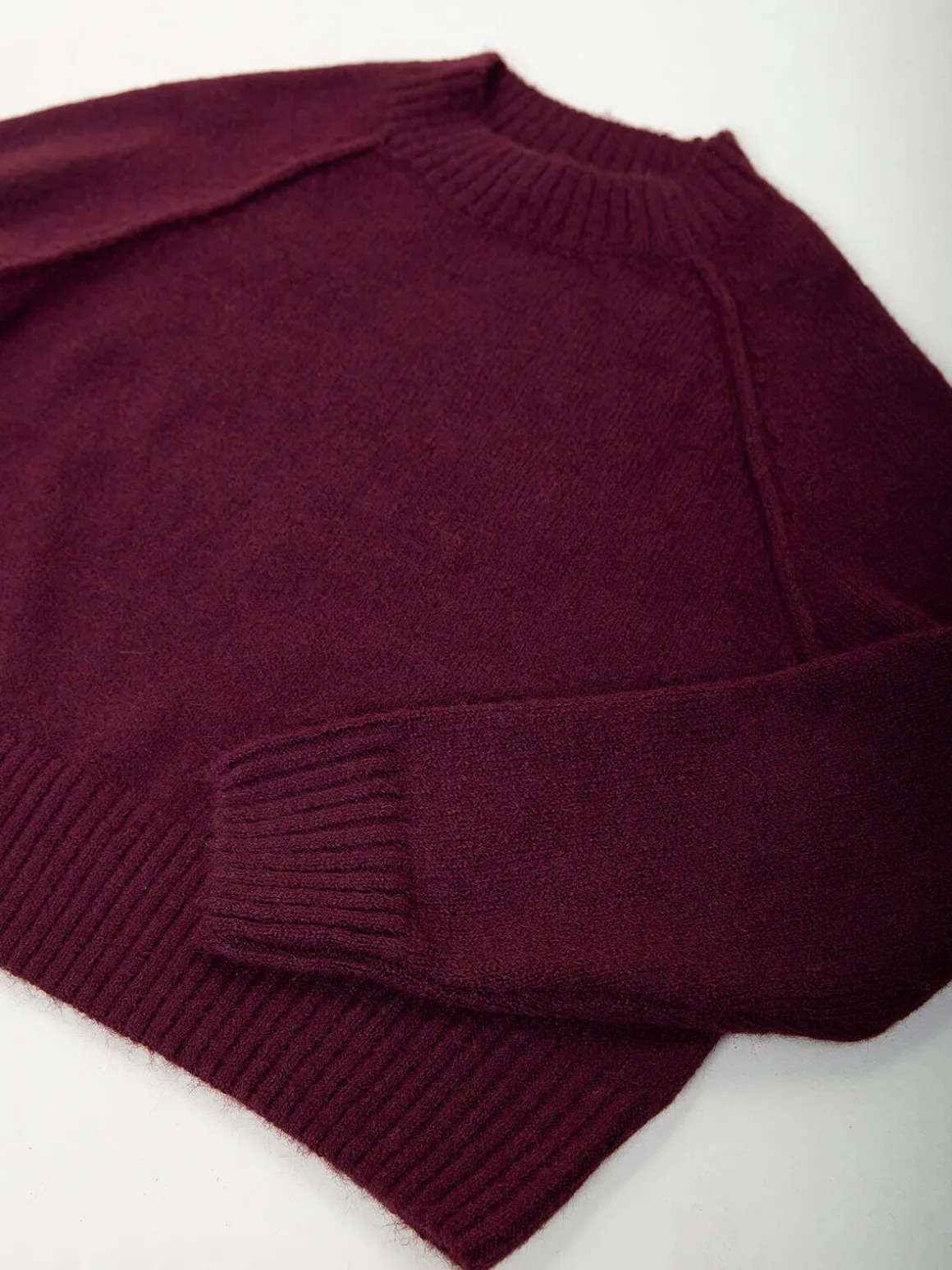 Camisola malha oversized gola perkins