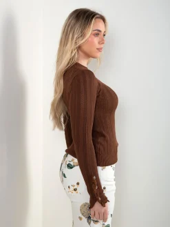 Camisola malha ponto aberto