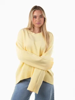 Camisola oversized malha decote redondo