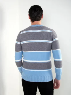 Camisola às riscas mistura viscose