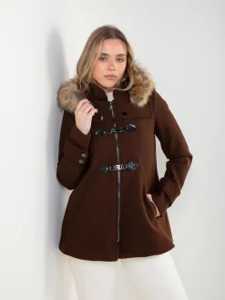 Canadiana fazenda capuz com pelo