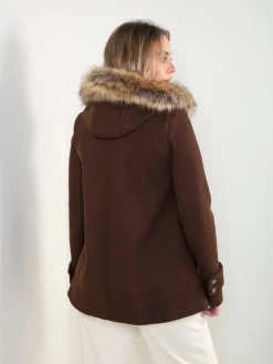 Canadiana fazenda capuz com pelo