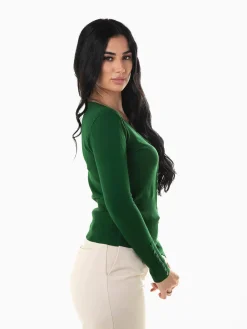 Cardigan com decote V