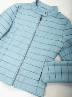 Casaco biker efeito pele