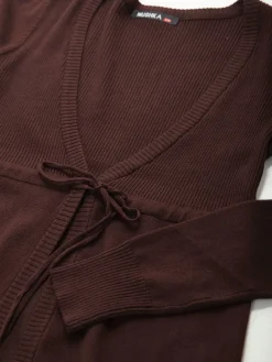 Casaco comprido de malha