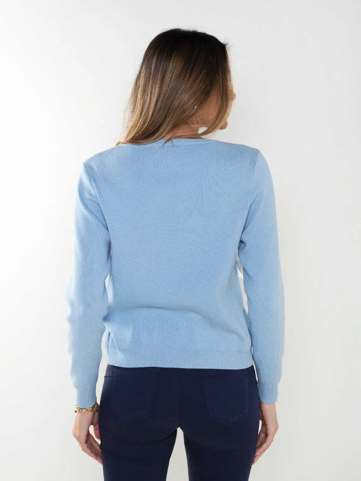 Casaco de malha com laços