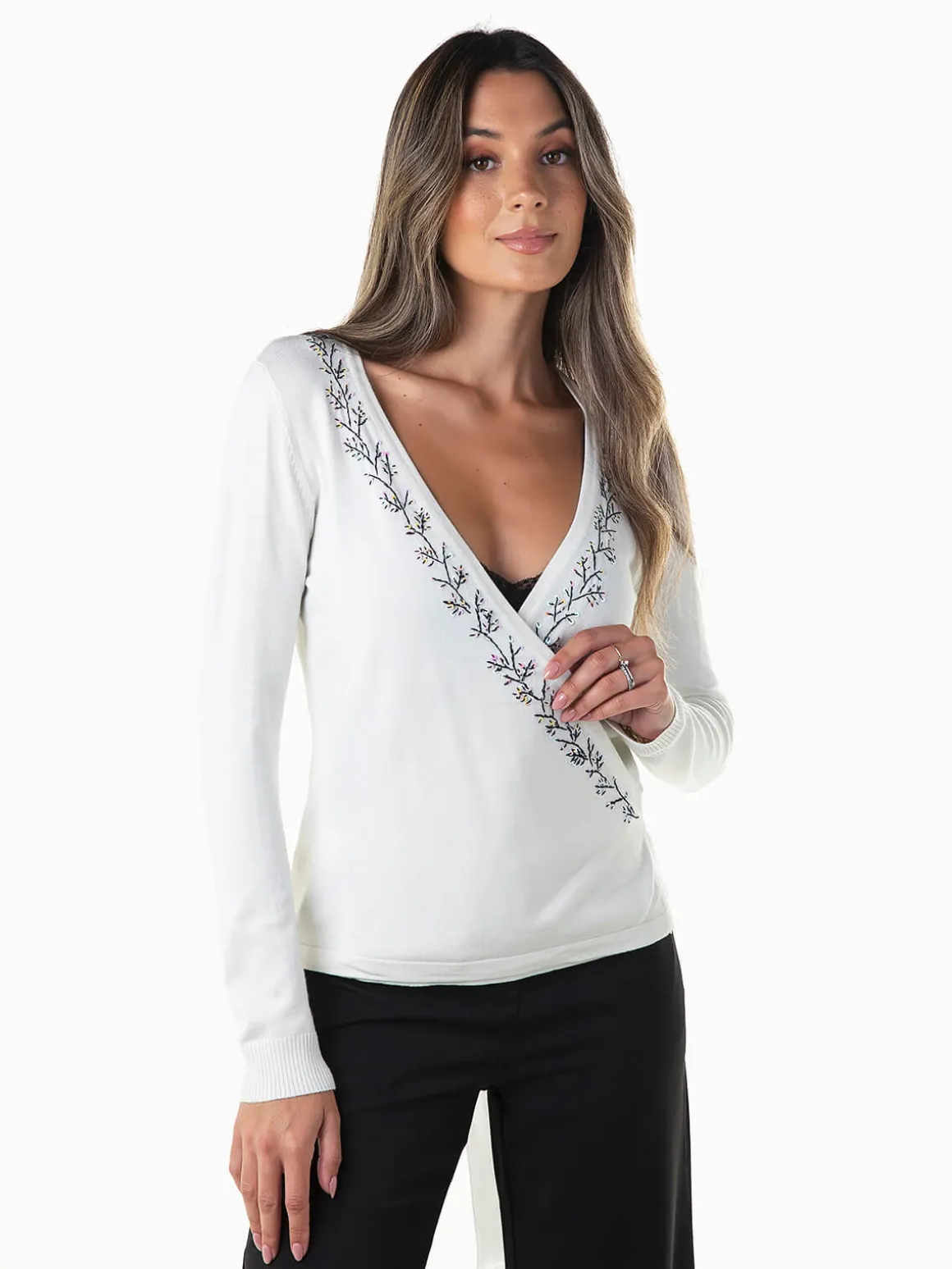 Casaco de malha trespasse