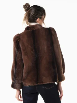 Casaco efeito pelo manga abalonada