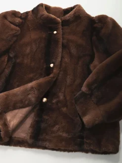 Casaco efeito pelo manga abalonada