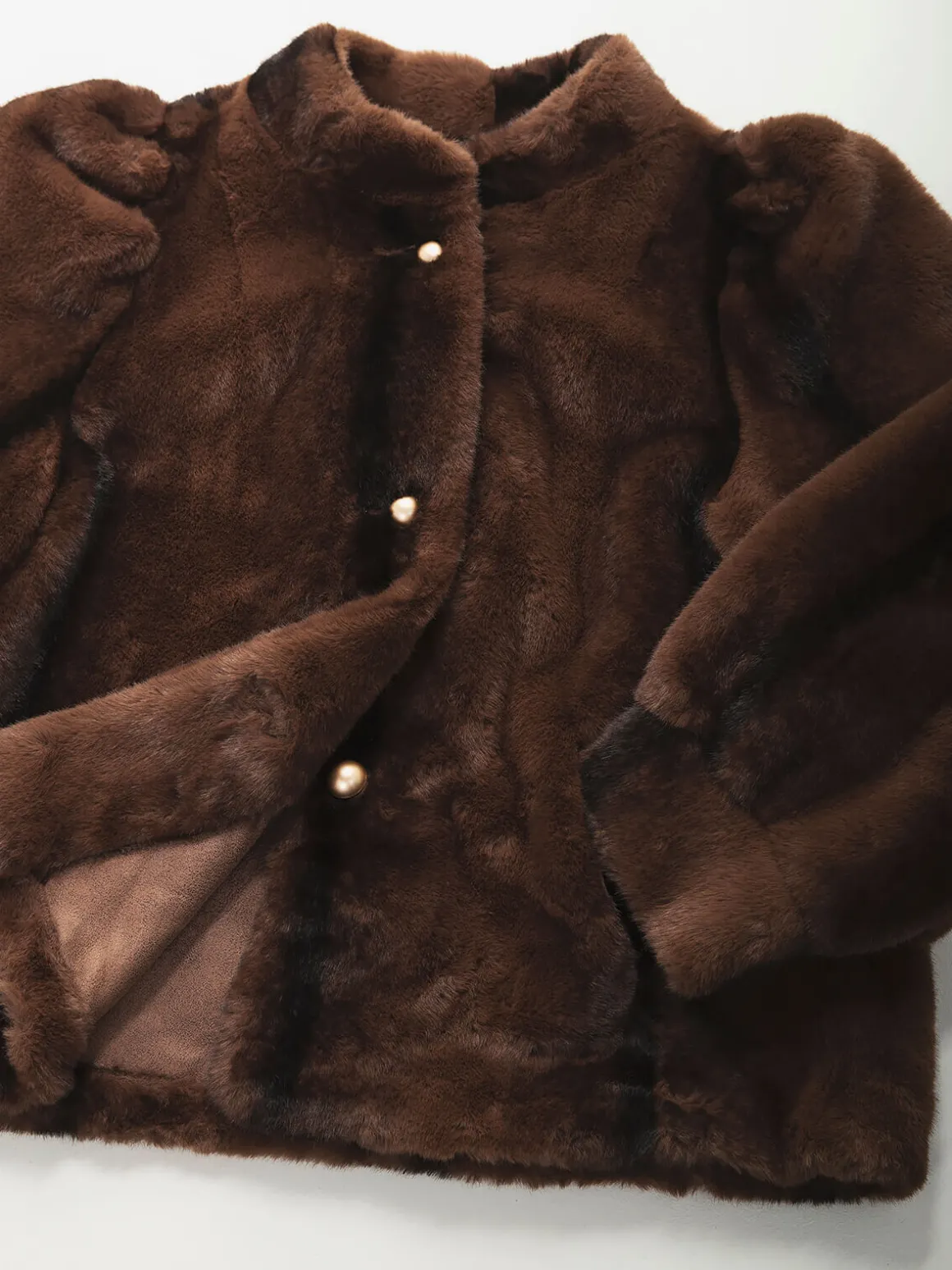 Casaco efeito pelo manga abalonada