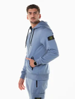 Casaco fato treino com bordados