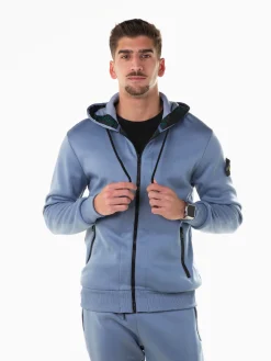 Casaco fato treino com bordados