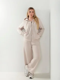 Casaco fato treino com capuz ajustável