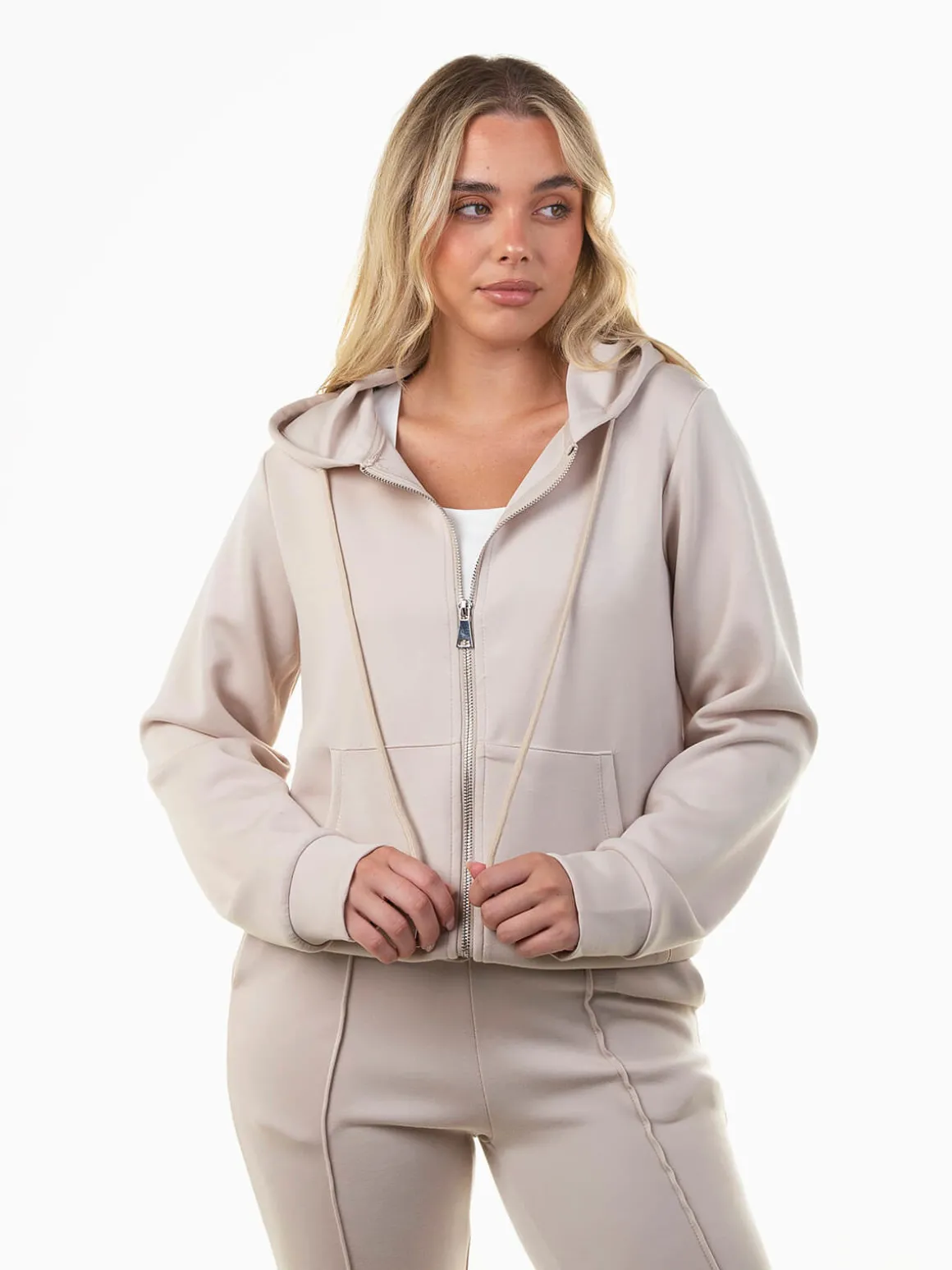 Casaco felpa desportivo com capuz