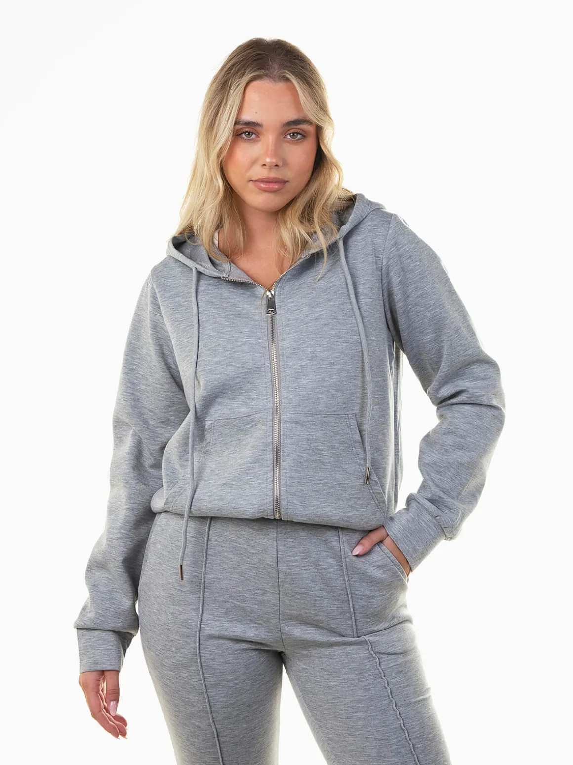 Casaco felpa desportivo com capuz