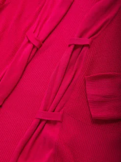 Casaco malha aberta manga 3/4