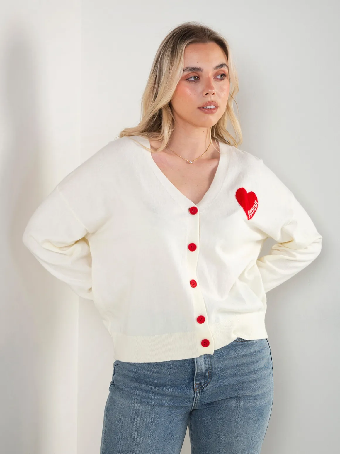 Casaco malha com coração