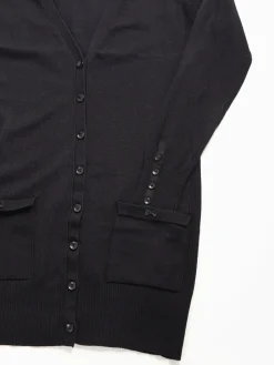 Casaco malha comprido com laços