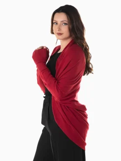 Casaco malha manga morcego