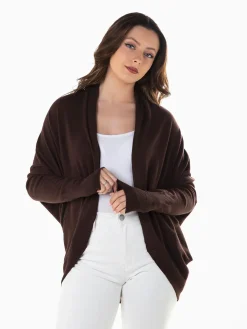 Casaco malha manga morcego