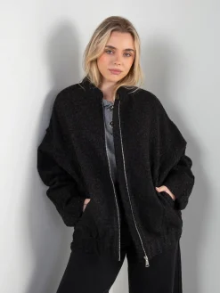 Casaco oversized efeito bouclé