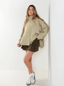 Casaco oversized gola alta