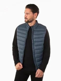 Colete acolchoado leve gola subida