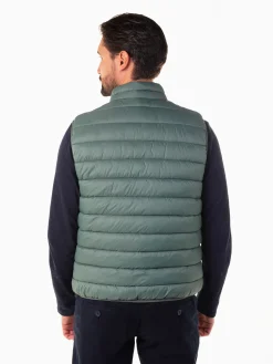 Colete acolchoado leve gola subida