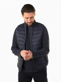 Colete acolchoado leve gola subida