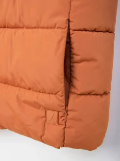 Colete acolchoado telha gola alta