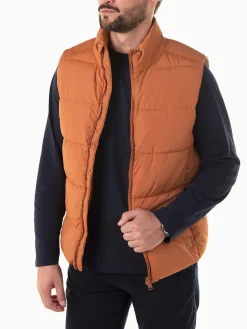 Colete acolchoado telha gola alta