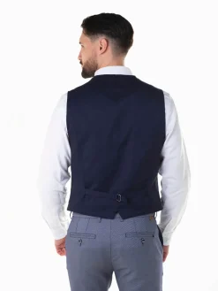 Colete azul marinho slim fit