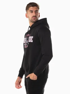 Hoodie preta com estampado