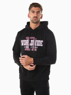 Hoodie preta com estampado