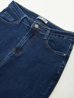 Jeans skinny push-up azul escuro