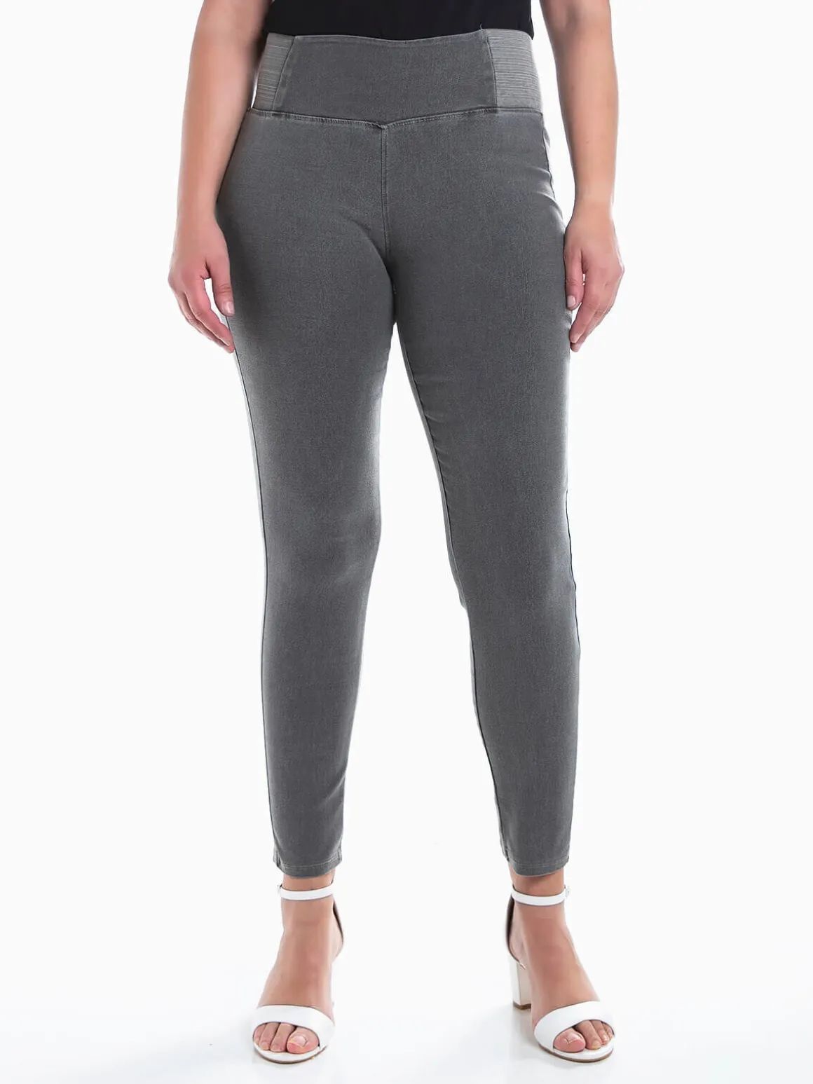 Jeggings elásticas cintura alta