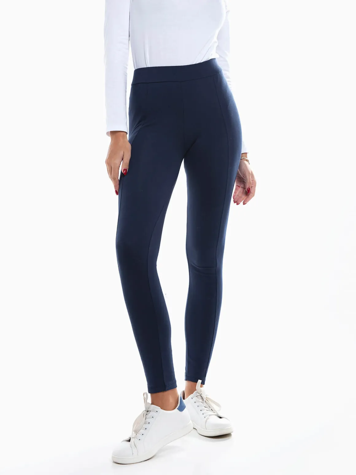 Leggings com costura frontal