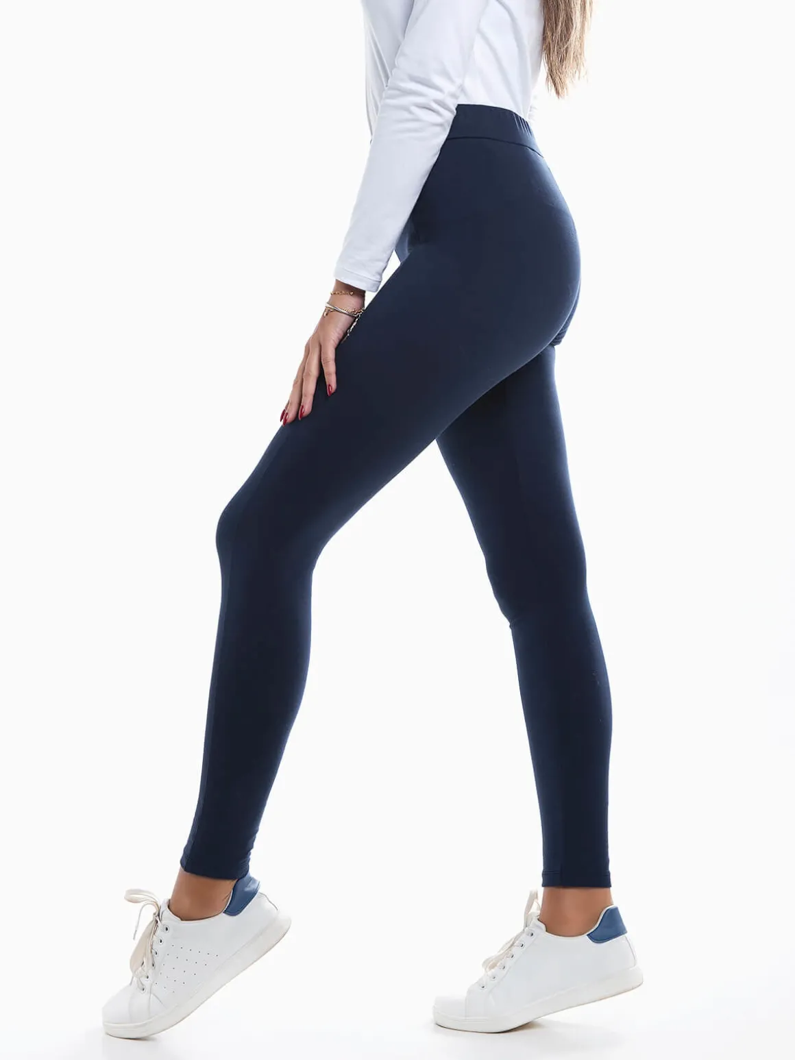 Leggings com costura frontal