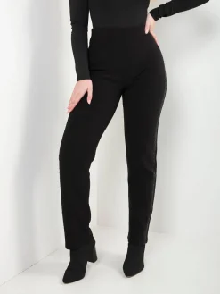 Leggings pretas com detalhe brilhante